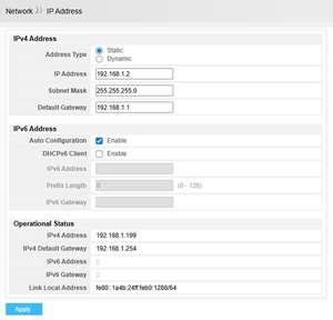 Layer 3 Managed Switch - IP Settings - Onefiber Docs